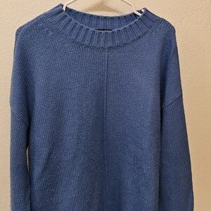 Ann Taylor Dusty Blue Crewneck Sweater